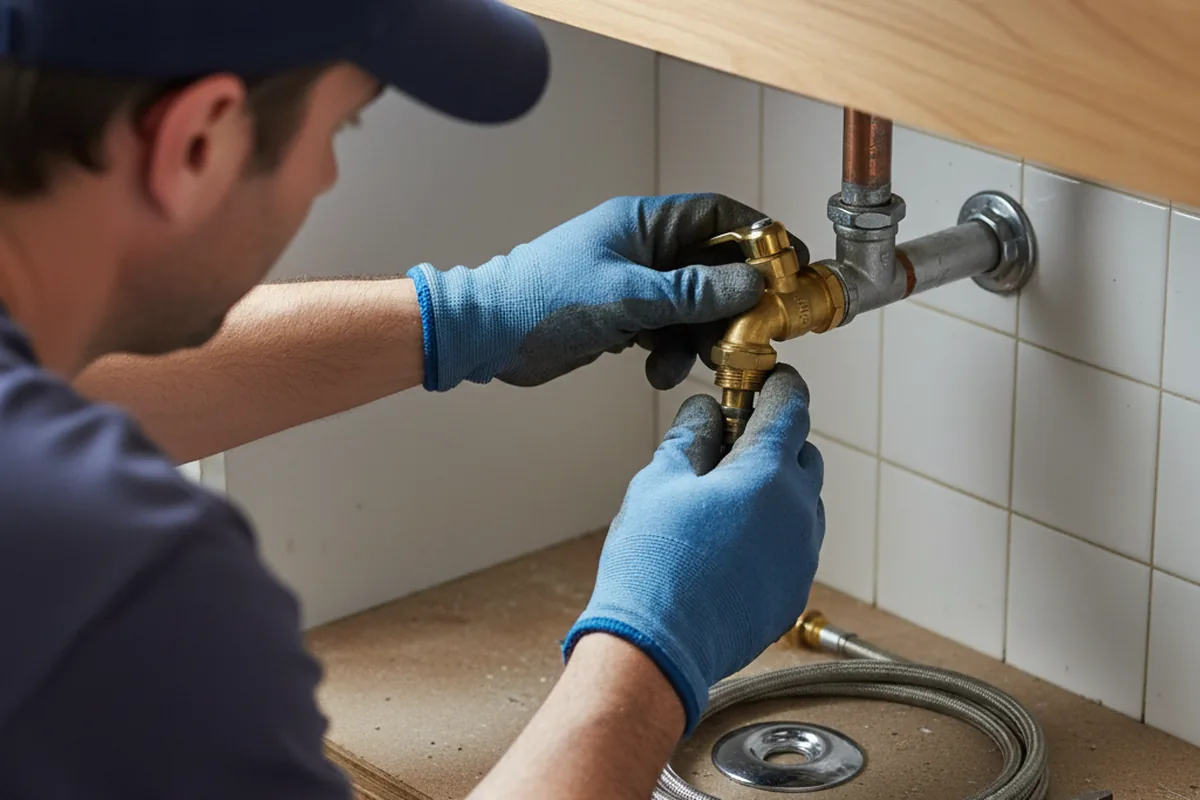 Shutoff valve and fitting work during Faucet and Fixture Repair in Thurston